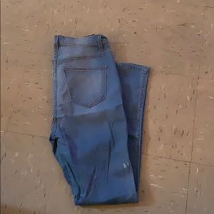 Light blue high rise jeans